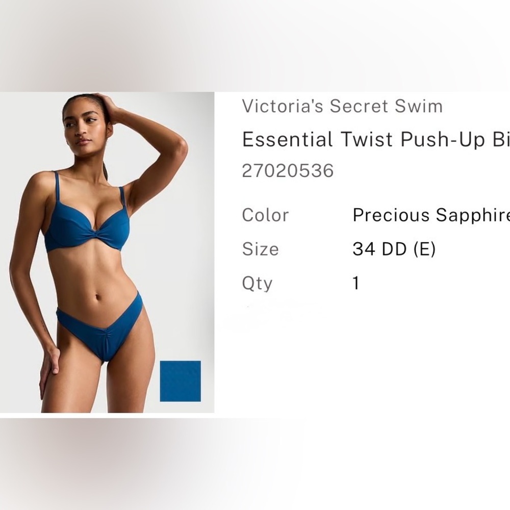 Victoria's Secret Precious Sapphire Push-Up Bikini set